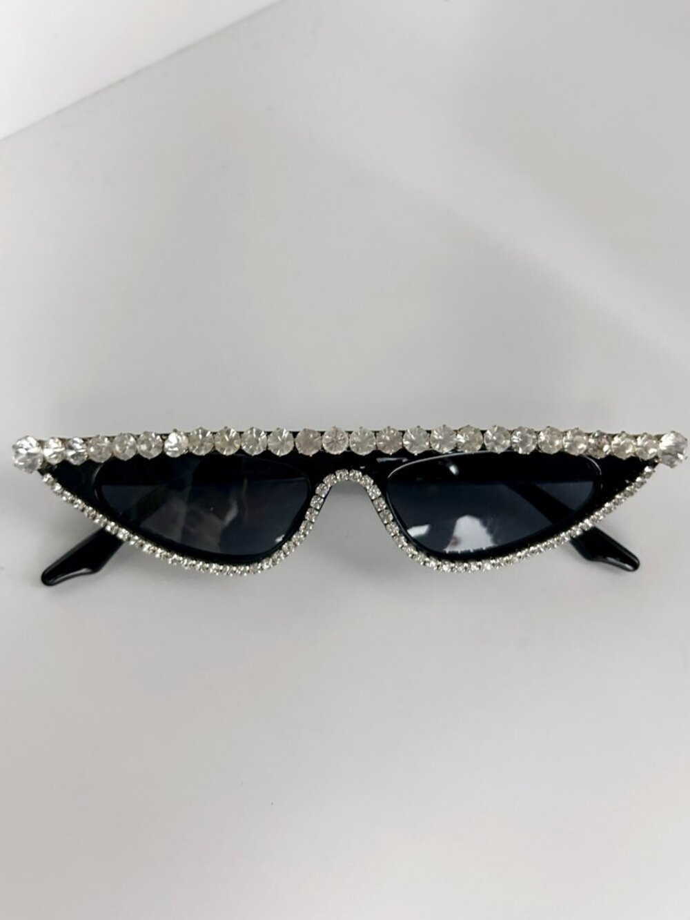 Black Cat Eye Rhinestone Sunglasses